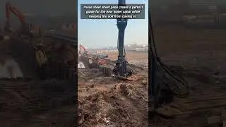 Using Steel Sheet Piles As Marking Guides For Canals