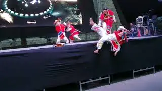 Zócalo de Puebla fiestas patrias Pichataro y viejos ballet folclórico calpulli