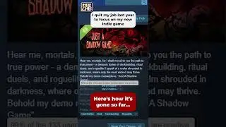 I Quit My Job To Make an Indie Game | Just A Shadow Game (Roguelike Deckbuilder)
