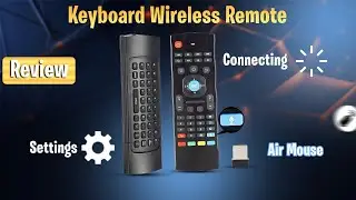 Smart Remote with Keyboard for Android TV Box | Air Mouse Remote with Voice Search