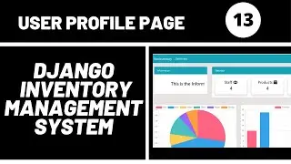 Profile Page and Image File | Django Inventory Management System Web Application