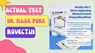 ROVECTIN DR.MASK PORE THE ACTUAL TEST
