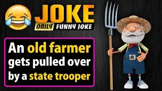 Funny jokes: An old farmer gets pulled over by a state trooper