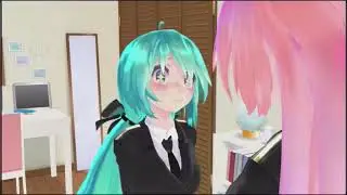 [Mmd Vocaloid ] Miku x Luka Yuri