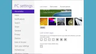 Windows 8 Lock Screen Customization