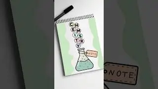 chemistry assignment front page design idea 🧪🧫 #shorts #frontpage #notebookcover #chemistry #school