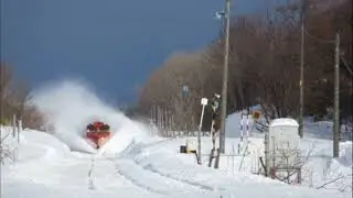 train running in snow || train vs snow || the experiment zyx