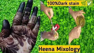 Secret for Dark stain, How to get Dark stain Mehndi cone, Perfect Dark mehndi paste at home #mehndi