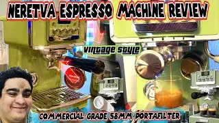Обзор эспрессо-машины Neretva Vintage Style 58 MM GroupHead PE3670U с манометром и температурой