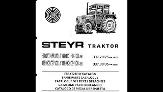 Steyr 8060/8060a  8070/8070a Parts Catalogs