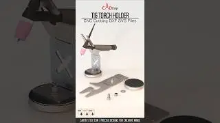 DIY TIG Torch Stand 🔥 DXF Files for Plasma Cutting