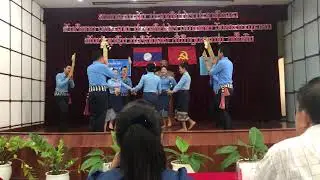 Sieng khen lao dance by treasury team ບົດຟ້ອນສຽງແຄນລາວຂອງທີມງານ ຄງຊ