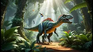 Row Row Your Dinosaur | Fun Dinosaur Song for Kids | Prehistoric Playtime Rhyme