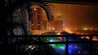 Miami Brickell area-10 Hours of ambience rainfall makes natural white noise to sleep better