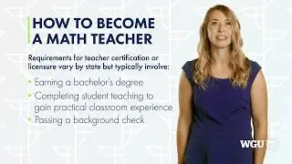How to Become a Math Teacher