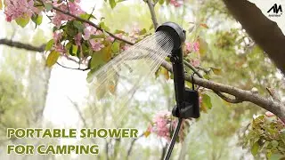 Portable Outdoor Shower for Camping | AYAMAYA 6000mAh Rechargeable Shower Pump