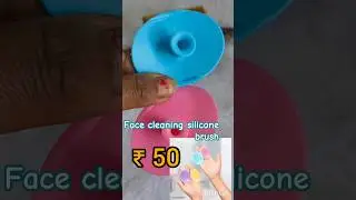 silicone face cleaning brush pack of 2 unboxing from meesho #makeupkit #makeupmatters #affordable