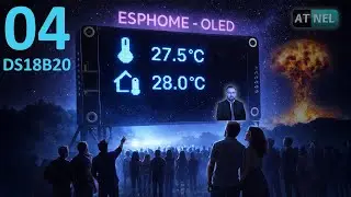 ESPHOME - OLED - Temperatura z DS18B20