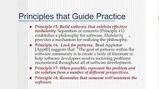Software Engineering: Principles that guide practice.Communication and Planning principles