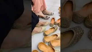 Wedding bridal girls shopping suit matching Punjabi jutti #trending #footwear #indianfootwear #new