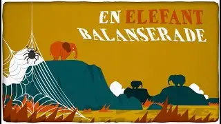 En elefant balanserade