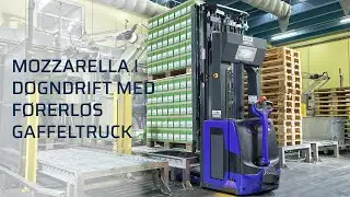 Global AGV | Arla Foods, R&oslash;dk&aelig;rsbro - Mozzarella i d&oslash;gndrift med f&oslash;rerl&oslash;s gaffeltruck