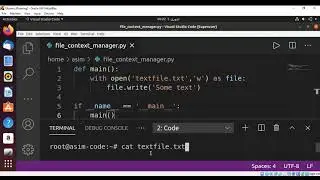 How to open a file with a context manager in Python