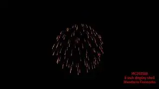 Liuyang Mandarin 1.3G UN0335 Professional Display Shells Firework 8 Inch Mortar Artillery Shell