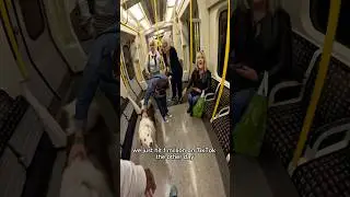 Train interactions with Viola!! #shorts #youtube #subscribe #london #tube #trains #fans #viralshorts