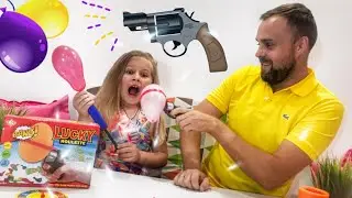 РУССКАЯ РУЛЕТКА ЧЕЛЛЕНДЖ!? Лопаем шарик пистолетом Lucky Roulette