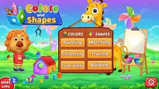 Kids Color and Shapes Game- Learn Colors and Shapes with Kids Games - Fun Kids Learning Games