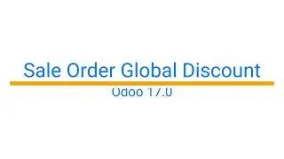 #Odoo 17 Expected Feature (WIP): Sale Order Global Discount (Percentage, Fixed Amount)