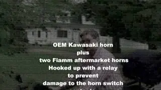 2011 Kawasaki Ninja  Fiamm Horn Test