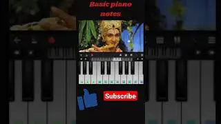 Krishna flute music | Mobile - Perfect Piano | very easy tutorial #krishna