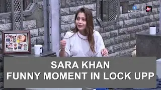 Sara Khan Funny Moment in LOCK UPP #shorts