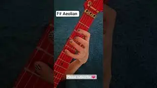 How to play F Sharp Aeolian Mode Scale #guitar #guitarist #guitarplayer #guitartutorial