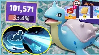 WATER PULSE with ICE BEAM is the Best LAPRAS BUILD | Pokemon Unite