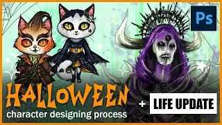 Halloween Character Designs [+ Life Update]