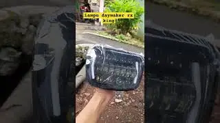 Upgrade lampu rx king pake lampu daymaker cr7