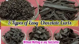 How to make Chocolate Shaving curls at home without tool & Cutter 4 Cake decoration Chocolate Grates