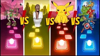 Wubbox 🆚 Skibidi Toilet 🆚 Pikachu 🆚 Avengers Cartoon  🎶 Who is Best