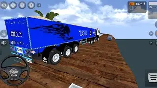 Tata new big trolley truck off road driving gameplay full loaded truck drive Bus simulatorIndonesia 
