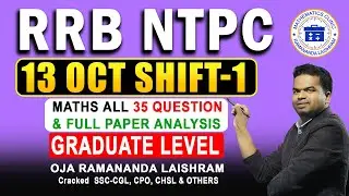Full Analysis of RRB NTPC Questions 2025 &mdash;Join Us on Facebook & YouTube! by Oja Ramananda Laishram
