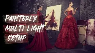 Creating a Painterly Multi Light Fashion Editorial with 4 lights + scrim