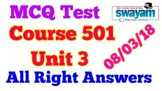 580. MCQ Test, Course 501, Unit 3, All correct Answers