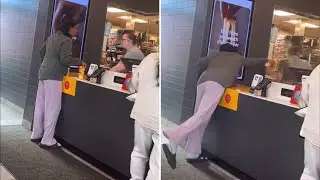 Полиция разыскивает женщину из Мичигана, которая бросала горячий кофе в работника McDonald&rsquo;s. Вид...