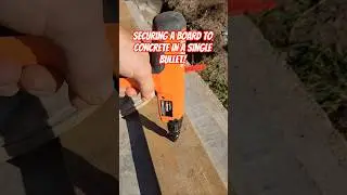 The fastest way to anchor wood to concrete! #ramset #bulletproof #gunshotanchor #boom