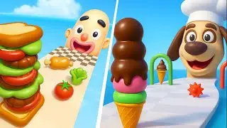 Sandwich Runner 🆚 Stacky Ice Cream Runner- 🌻🧿🌺New Levels Walkthrough Gameplay 400059