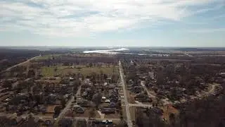 Drone fly over of Coweta OK