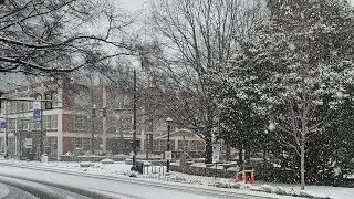 Snow in Downtown Greenville!